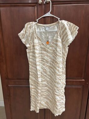 Tommy Bahama “Golden Honey” Shift Dress with Pockets